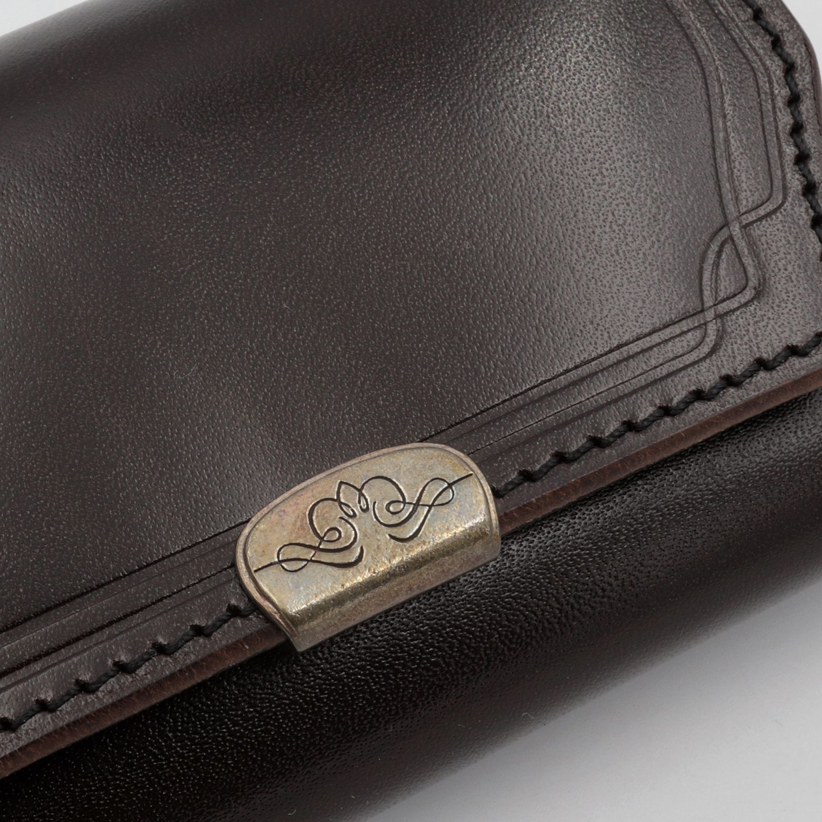 【Dual】コイン＆キーケース サドルプルアップ チョコ