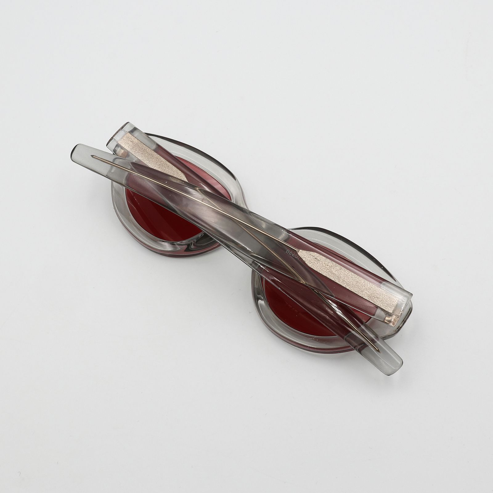 「Vanessa」Sunglasses Gray × Red Lens