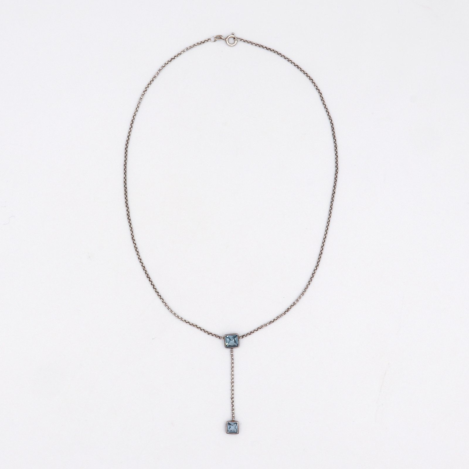 「ブルートパーズ」ネックレス ヨーロッパ silver925