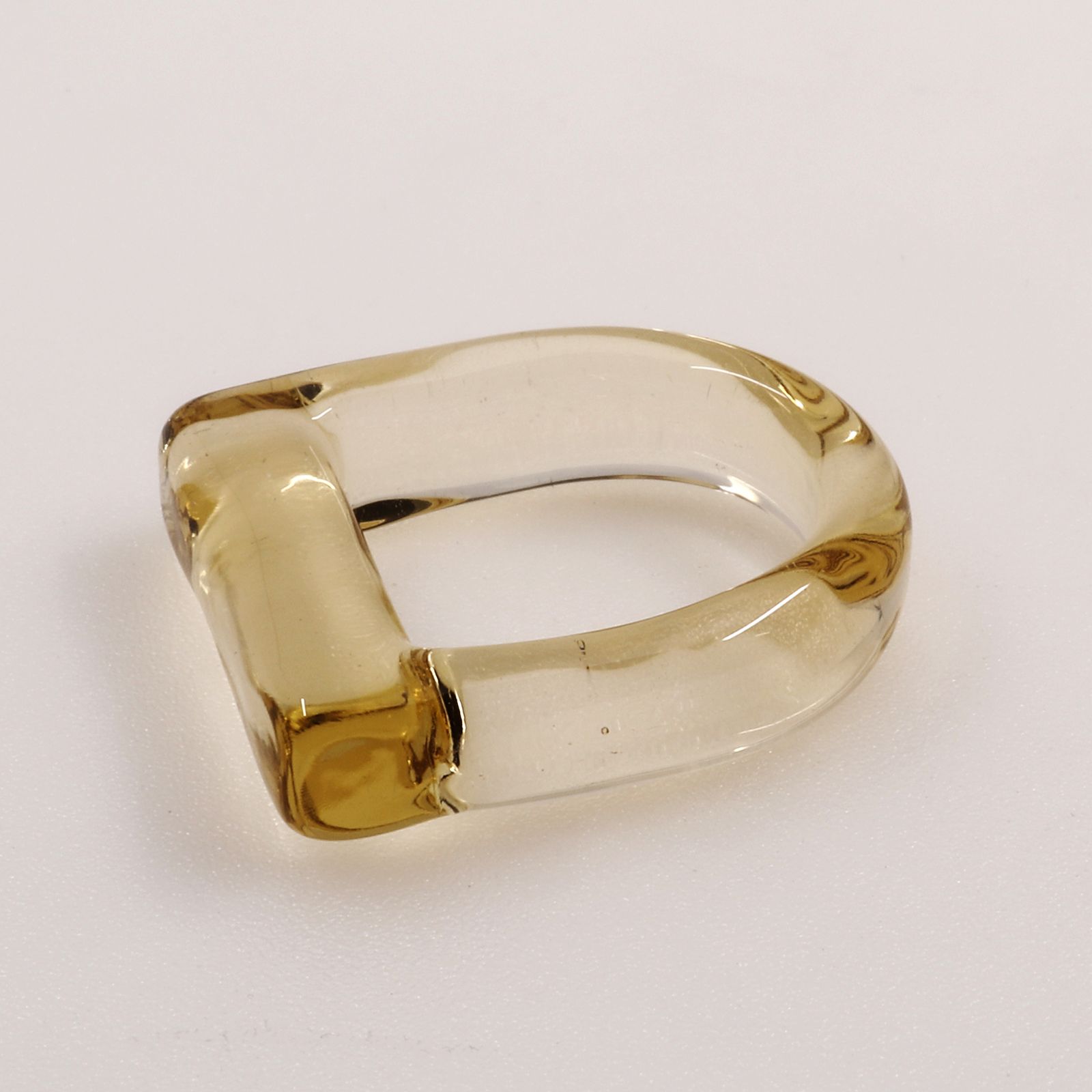 「Glass Ring D」リング ライトアンバー