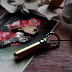 「Bullet Key Ring」キーリング ニッケル×ブラス