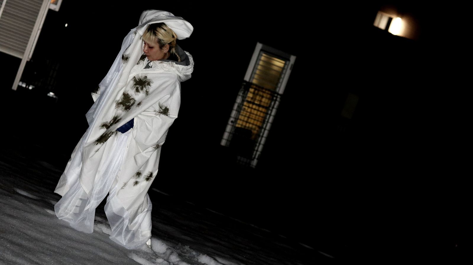 corne 10th anniversary item 「スノーカモ ポンチョ リメイク」 ドイツ 1960～70s