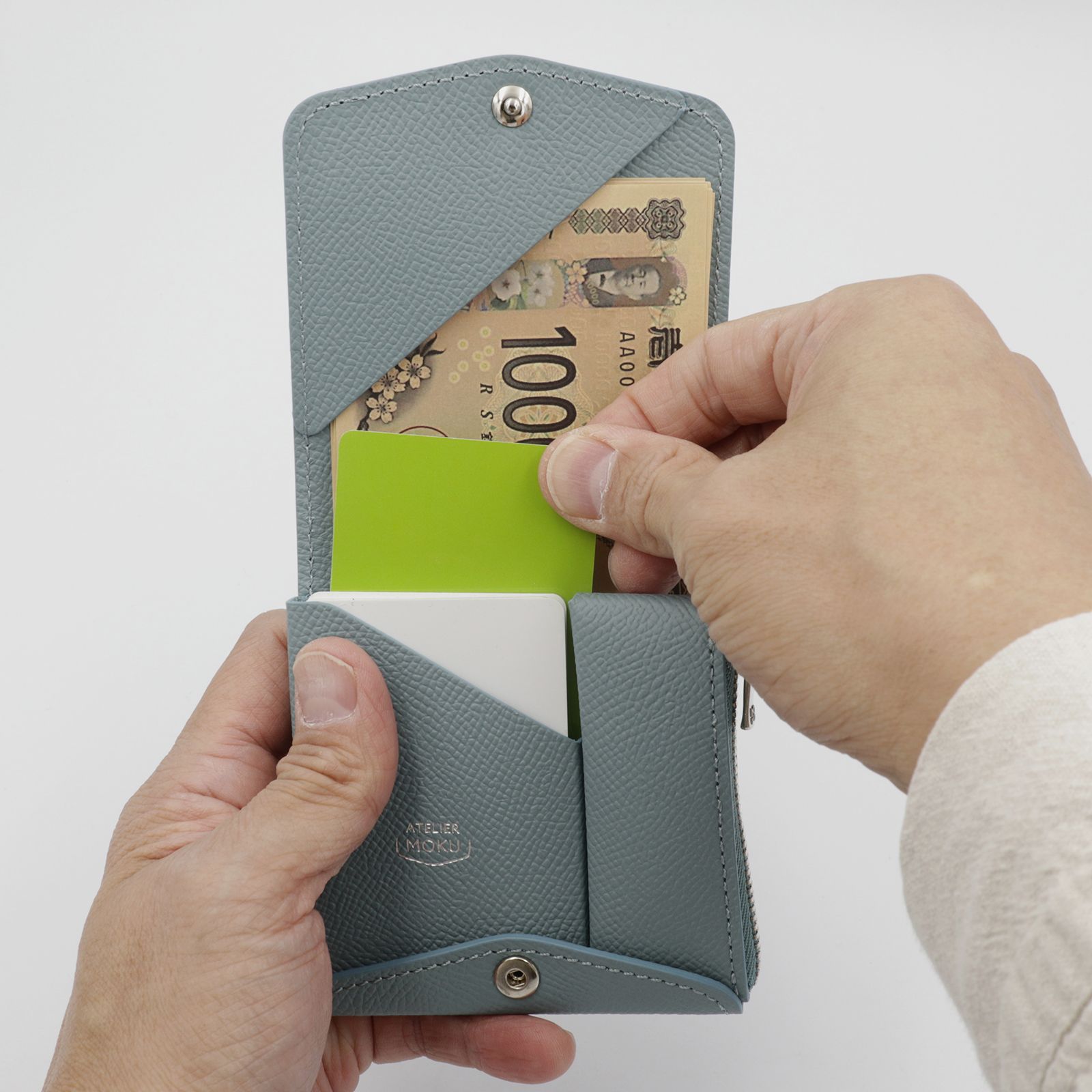 「小さく薄い財布SAKU ver.3 Plus Noblessa」black