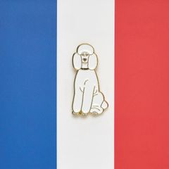 「Poodle white」ピンズ パリコレクション