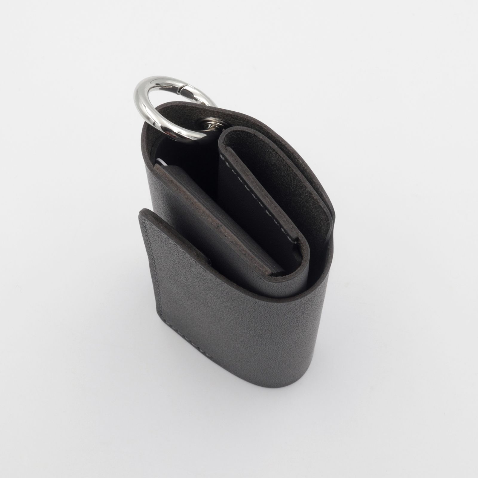 「単純化」三つ折り財布 ダークグレー