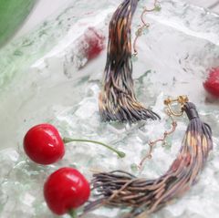「Fete de l'eau TEO 水中花」イヤリング