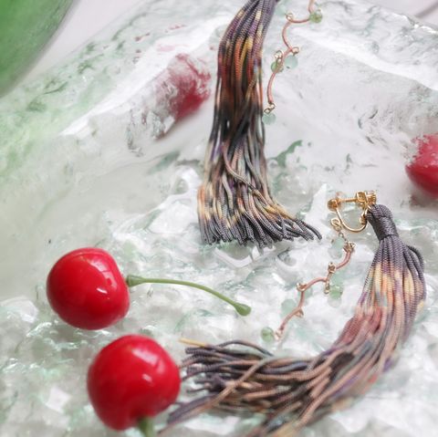 「Fete de l'eau TEO 水中花」イヤリング