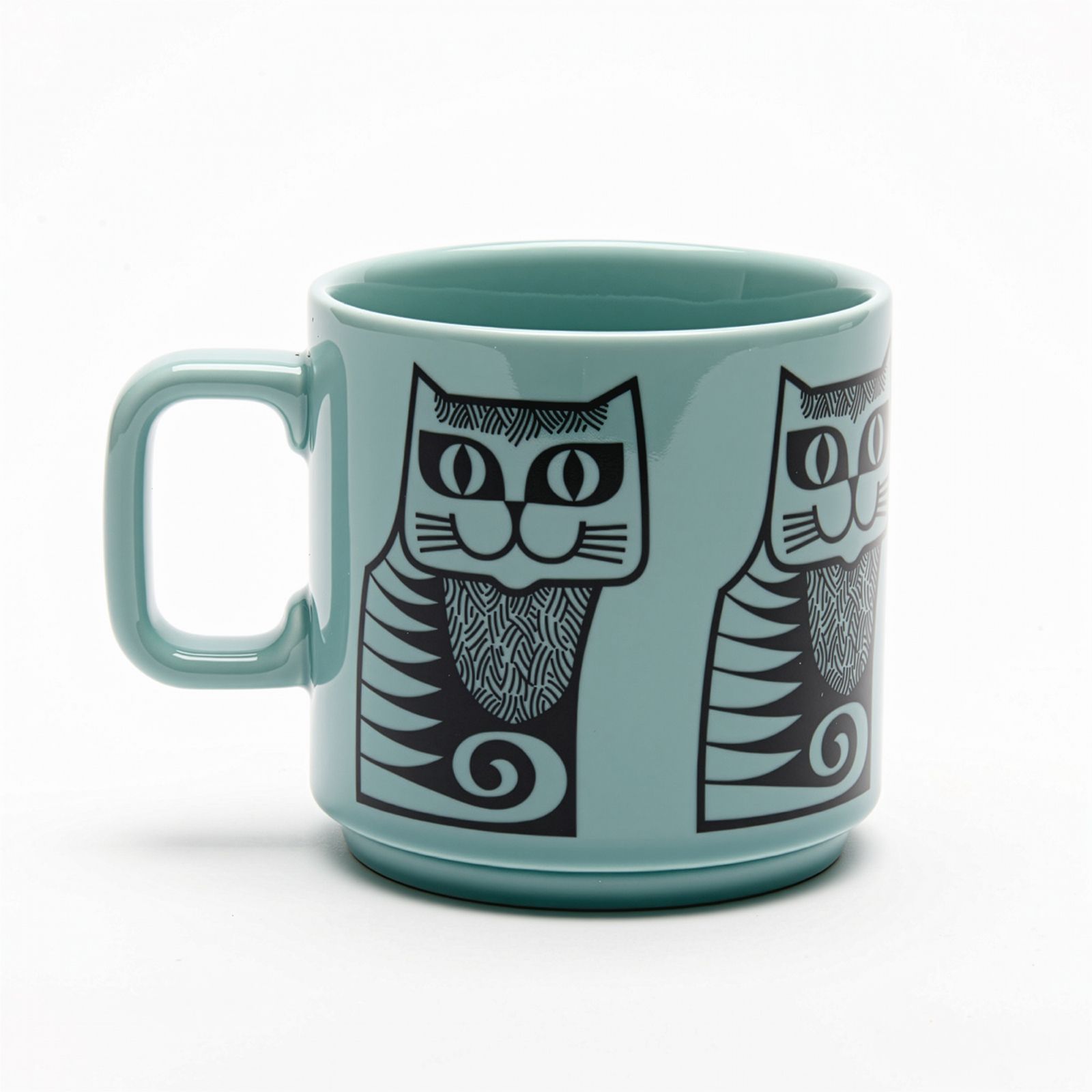 HORNSEA Mug "Cat Teal" Magpie x HORNSEA
