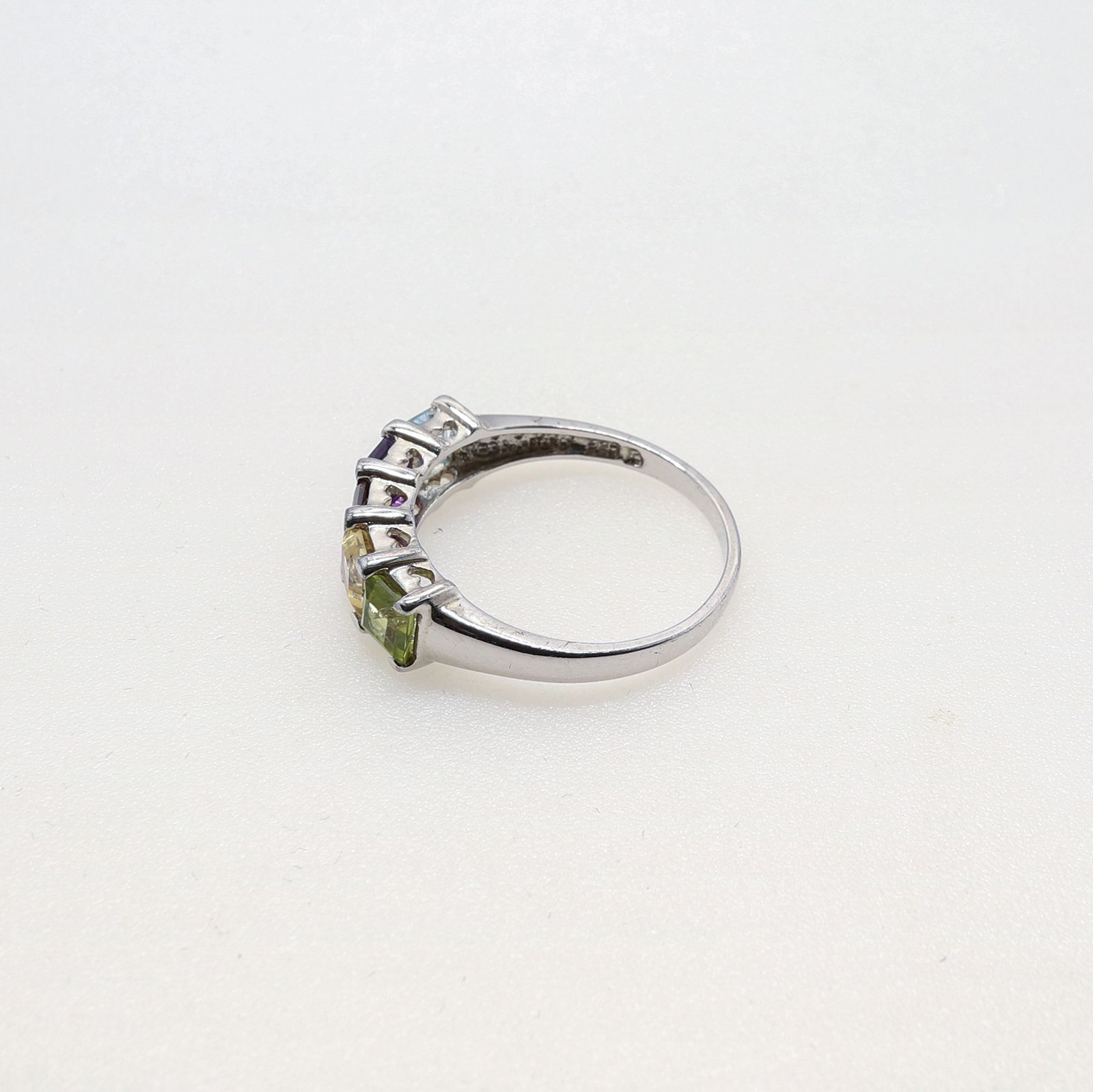 「レインボージェムライン」リング ヨーロッパ silver925