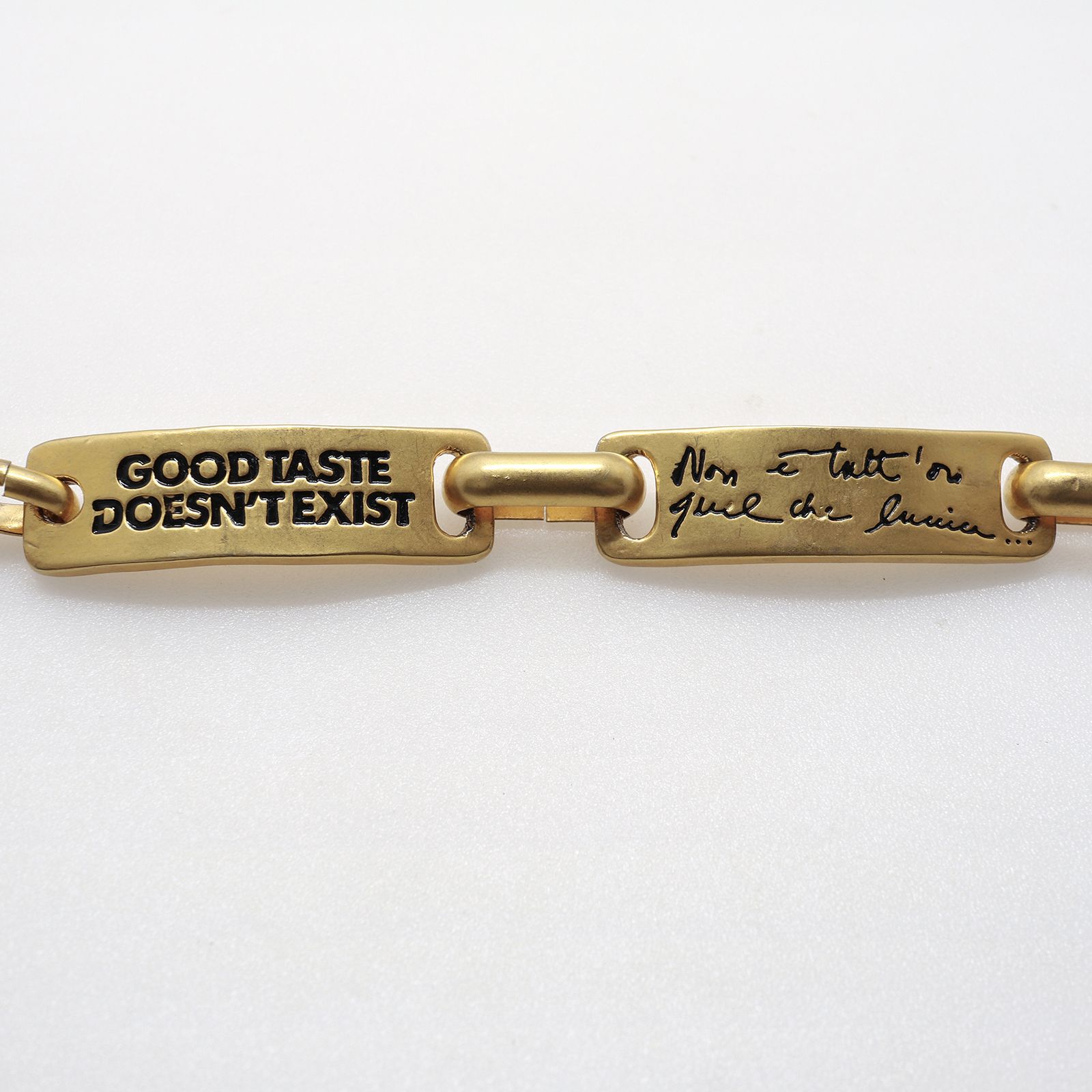 「アイロニーメッセージ」ブレスレット ヨーロッパ MOSCHINO