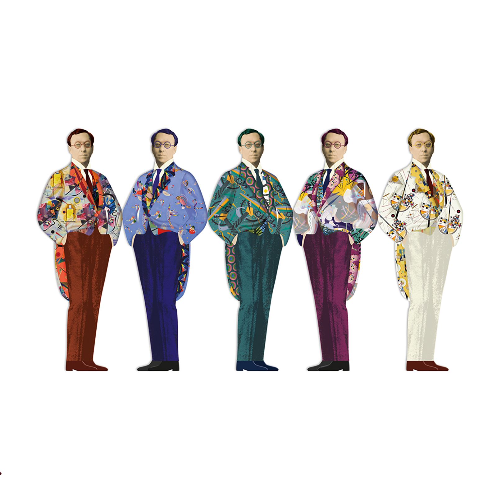 「5 BOOKMARKS "Kandinsky"」ブックマーク MON PETIT ART フランス