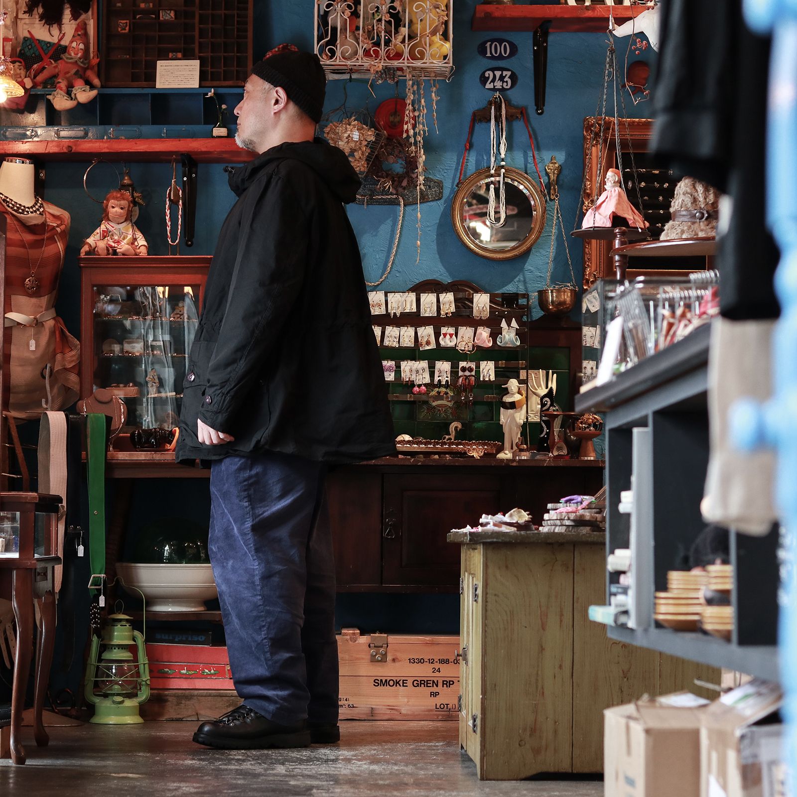 「スウェーデン軍 M62 スノーパーカ」ユーズド 後染めブラック スウェーデン 1960-80s