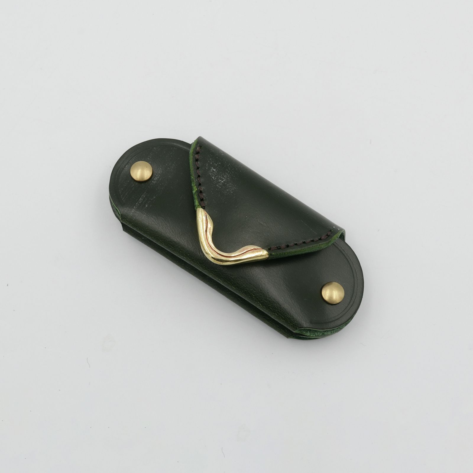 【Cramp】ミニキーケース＆シューホーン ブライドルレザー グリーン