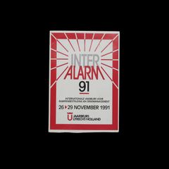 「INTER ALARM 91」ヴィンテージステッカー ヨーロッパ