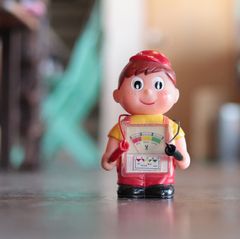 バッテリーチェッカービニールドール ソフビ 1950-1960s