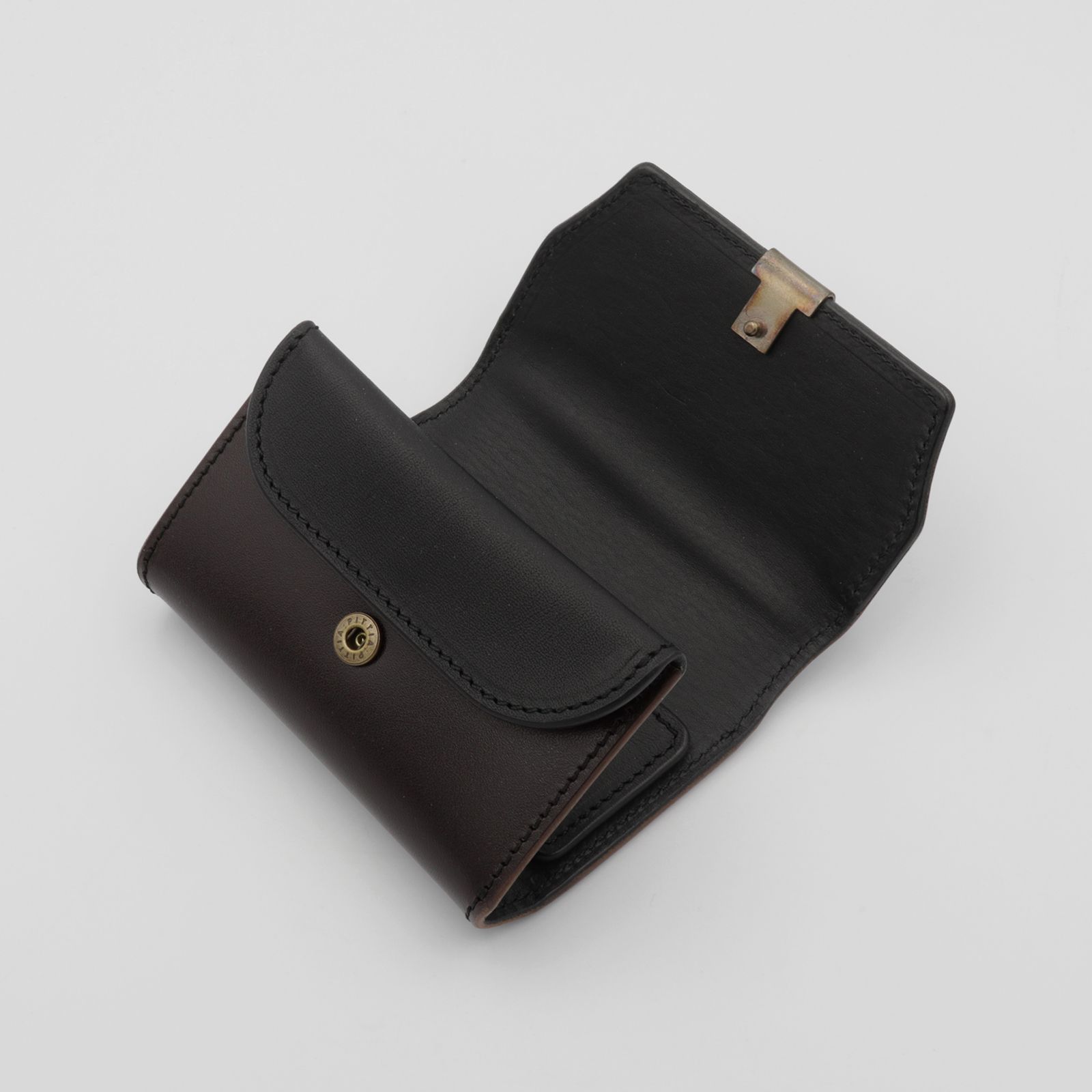 【Dual】コイン＆キーケース サドルプルアップ チョコ