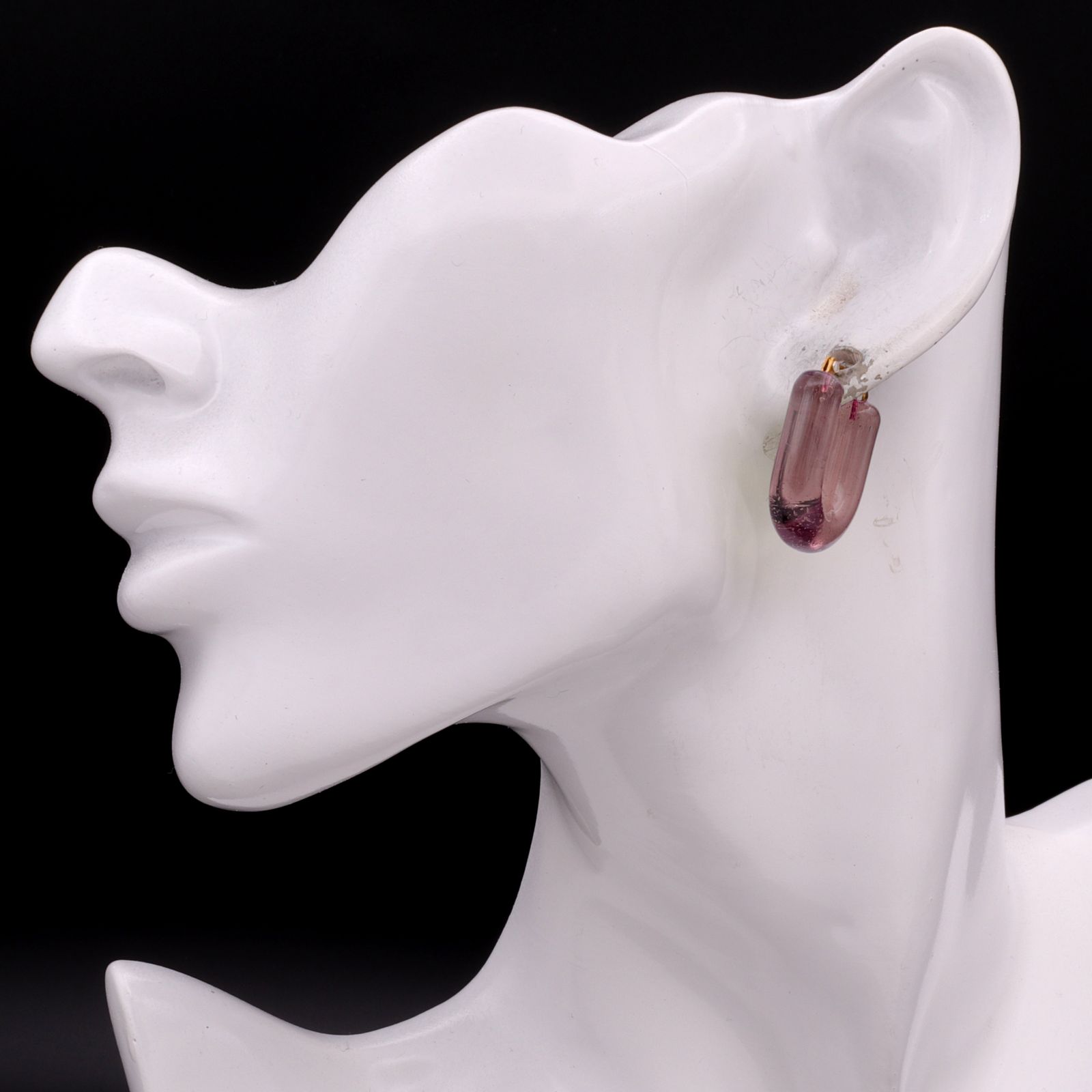 「Glass Hoop "U" Pierce」ピアス(片耳) フェーズ