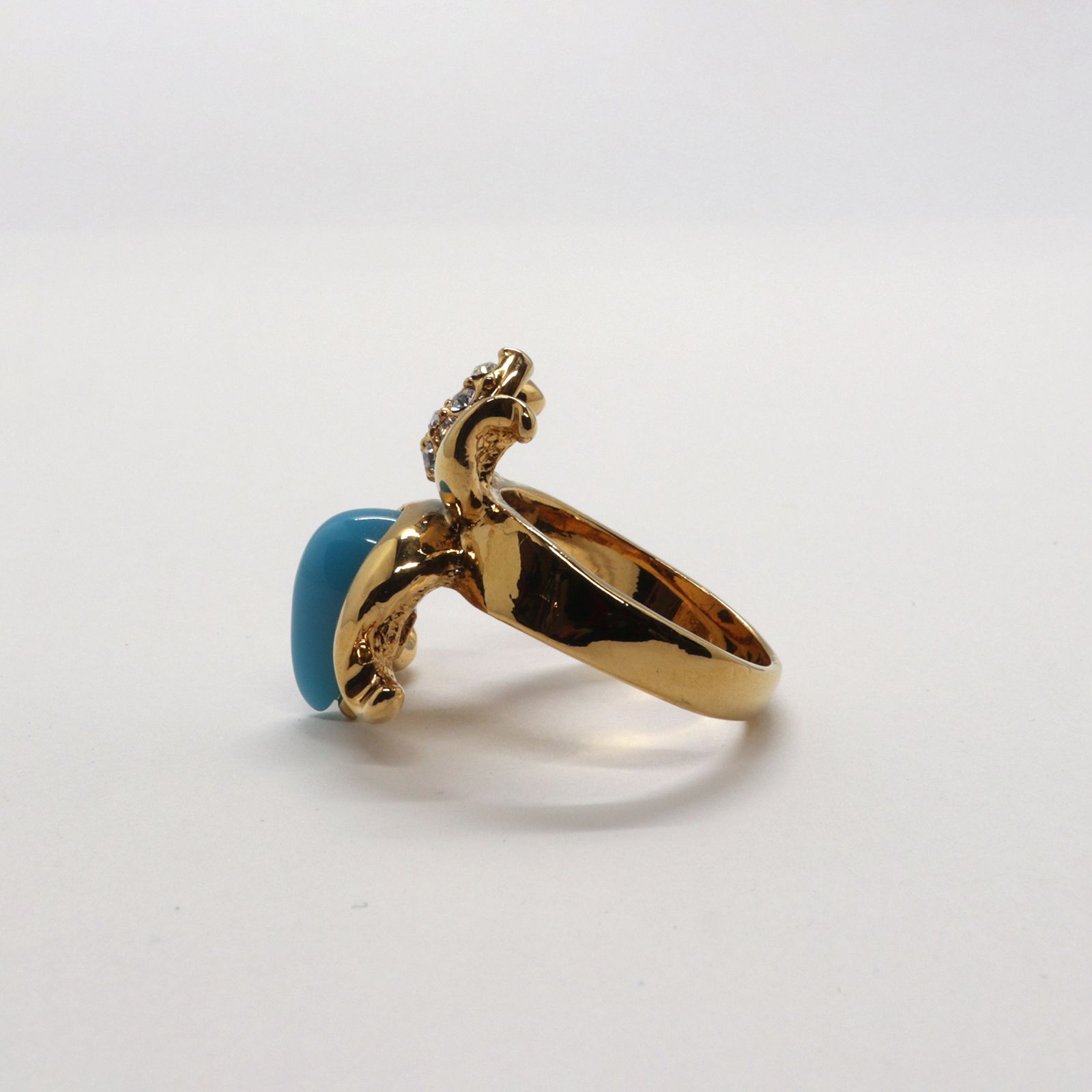 「ターコイズフラワー」デッドストックリング イギリス