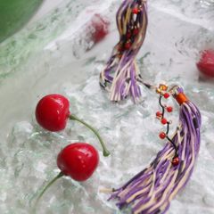 「Fete de l'eau TEO 水中花」ピアス