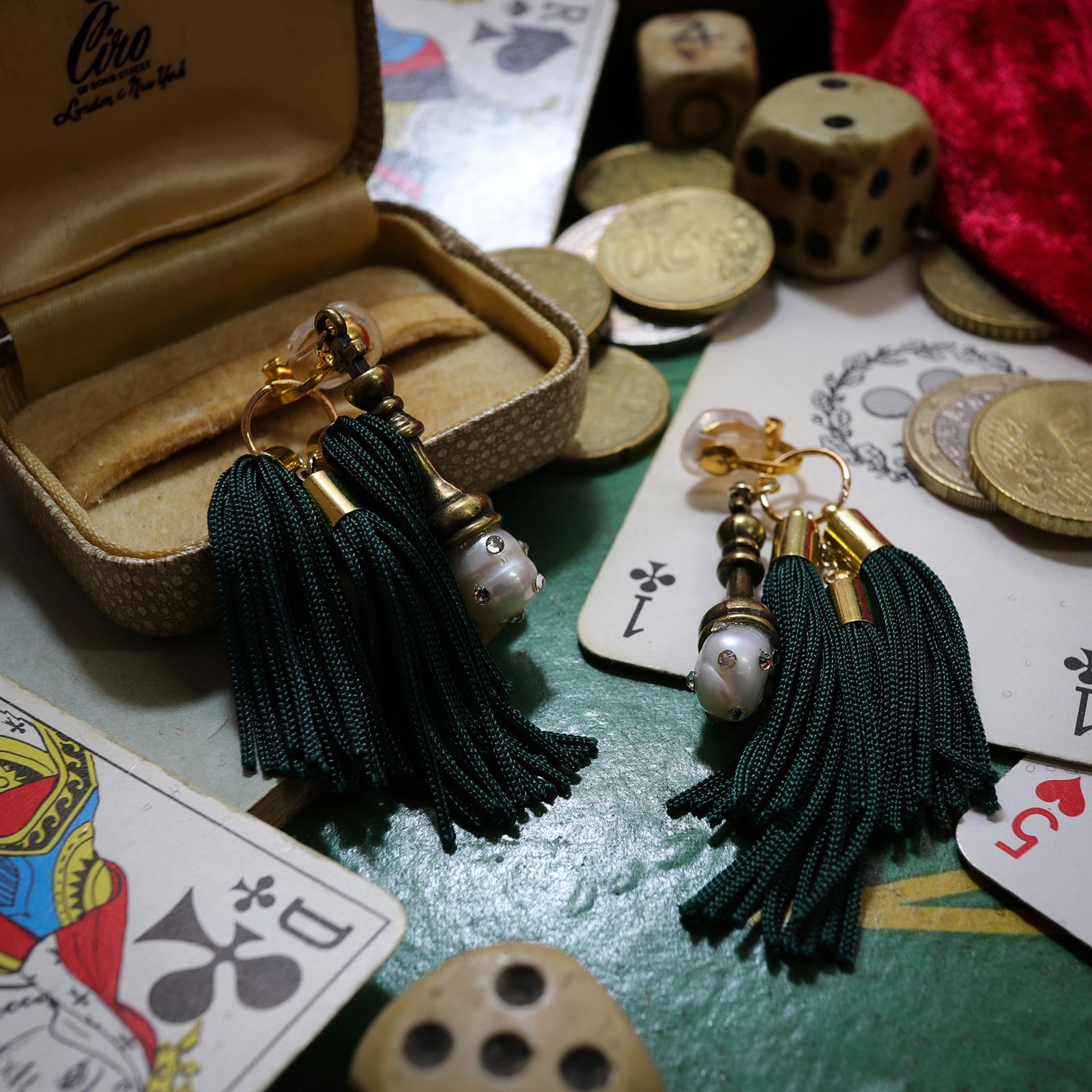 「chess」イヤリング【CASINO de sachikosim】