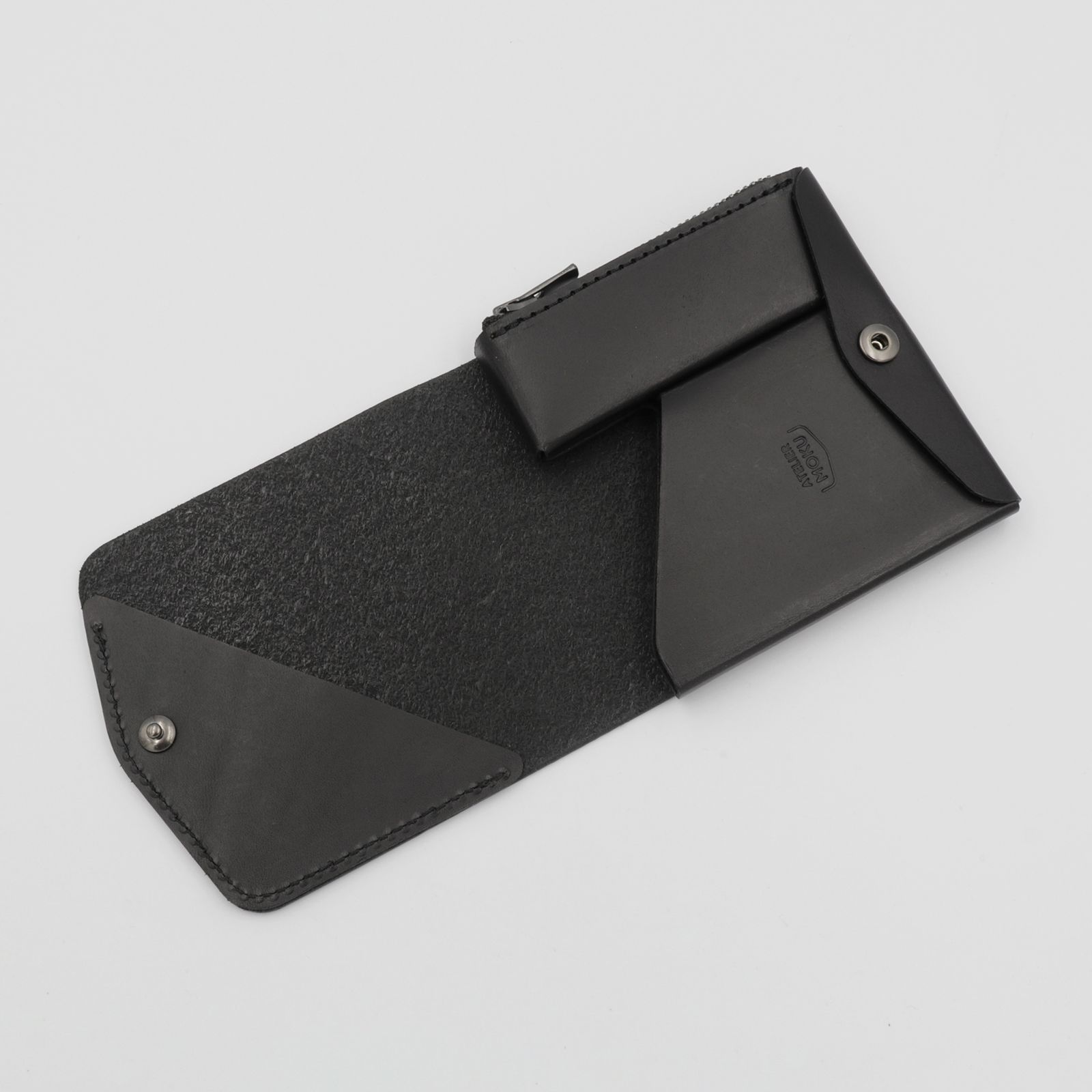 「小さく薄い財布SAKU ver.3 Buttero」black