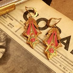 「アールヌーヴォーデコレイト」イヤリング フランス