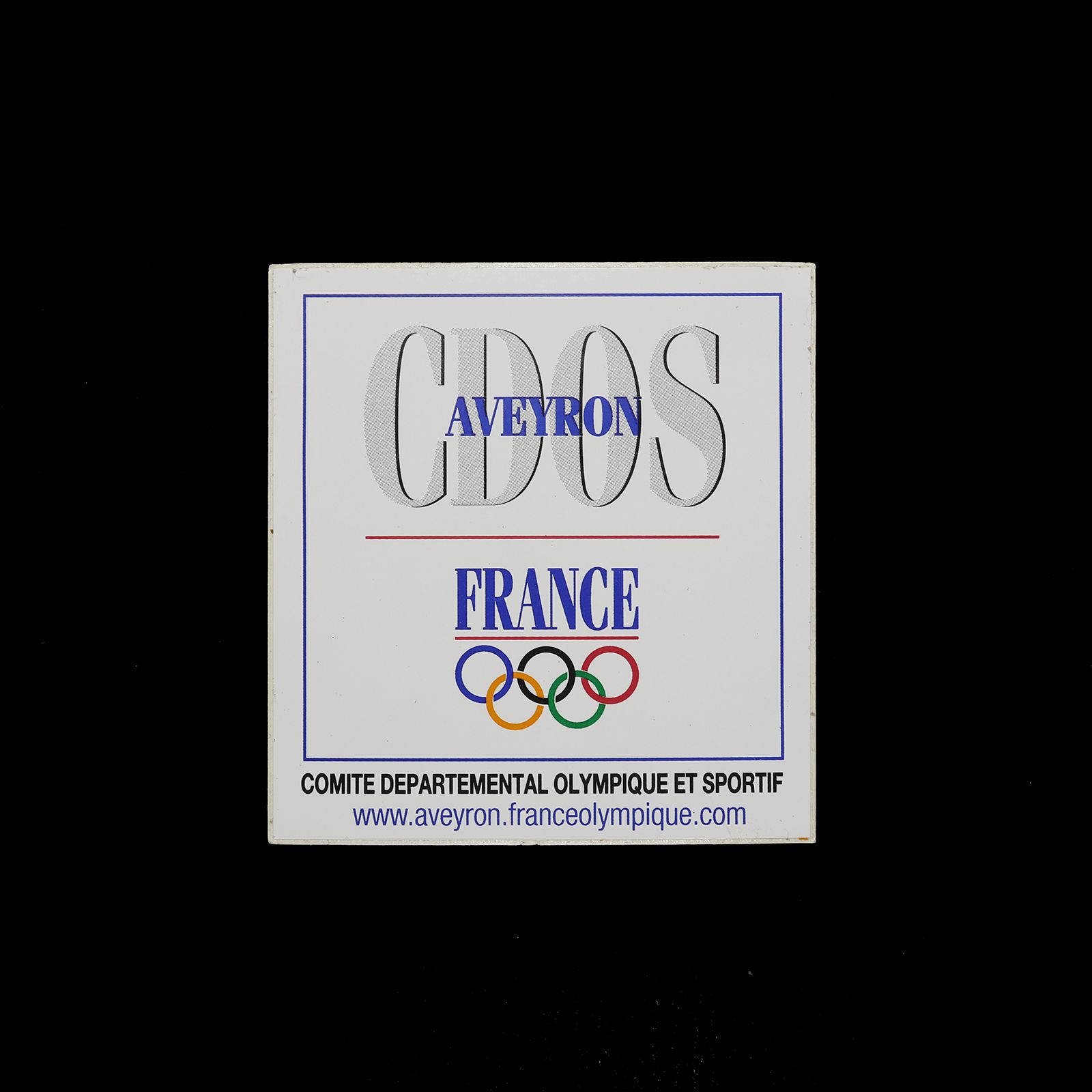 「CDOS AVEYRON FRANCE」ヴィンテージステッカー ヨーロッパ