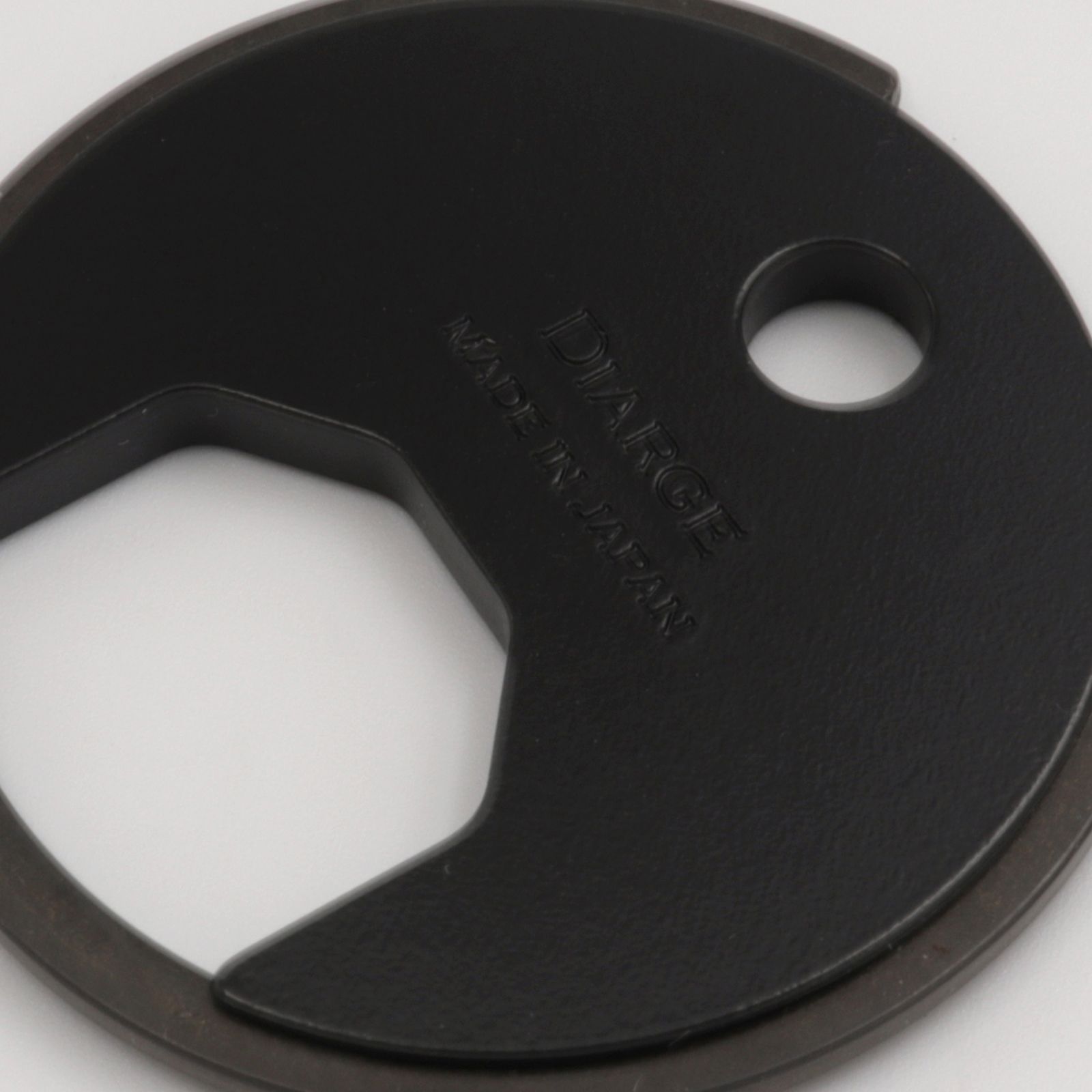 「BRASS CIRCLE KEYRING」キーリング ブラック