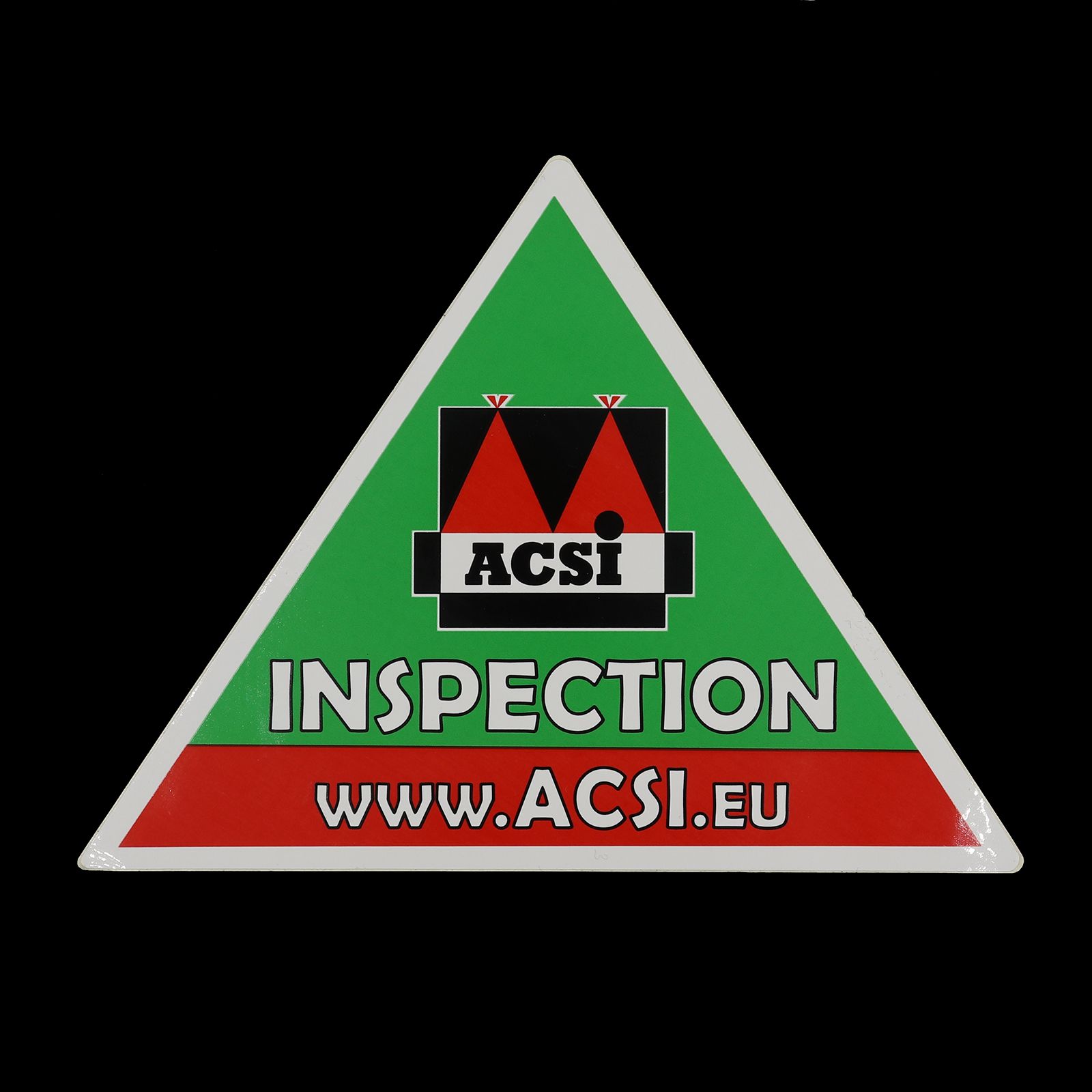 「ACSI INSPECTION」ヴィンテージステッカー ヨーロッパ