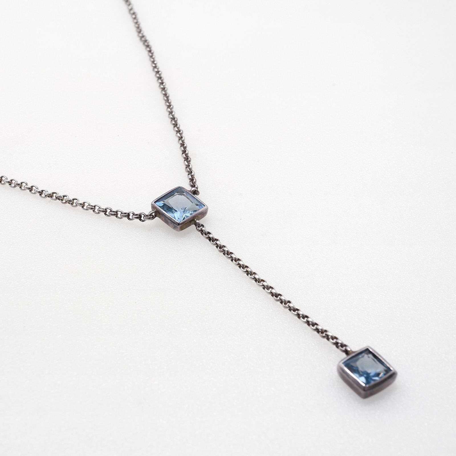 「ブルートパーズ」ネックレス ヨーロッパ silver925