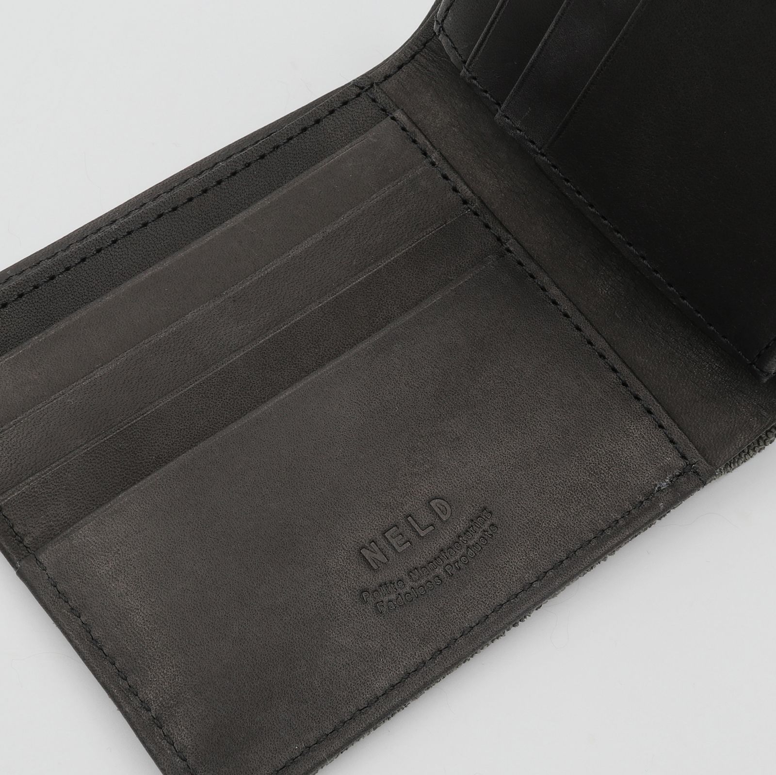 「ZOU」短財布 グレー