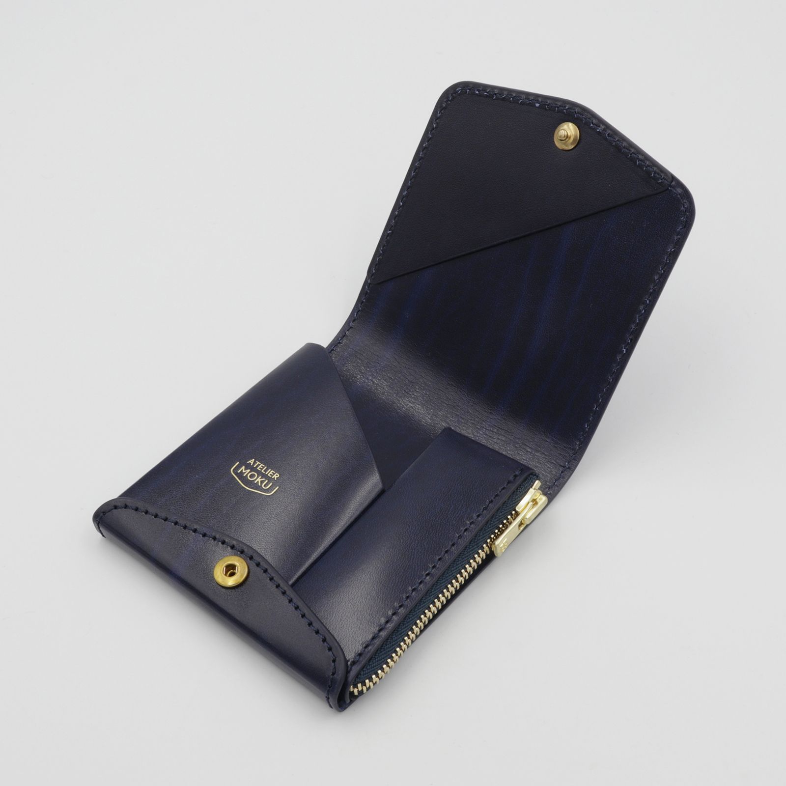「小さく薄い財布SAKU ver.3 Plus Rugato」blue