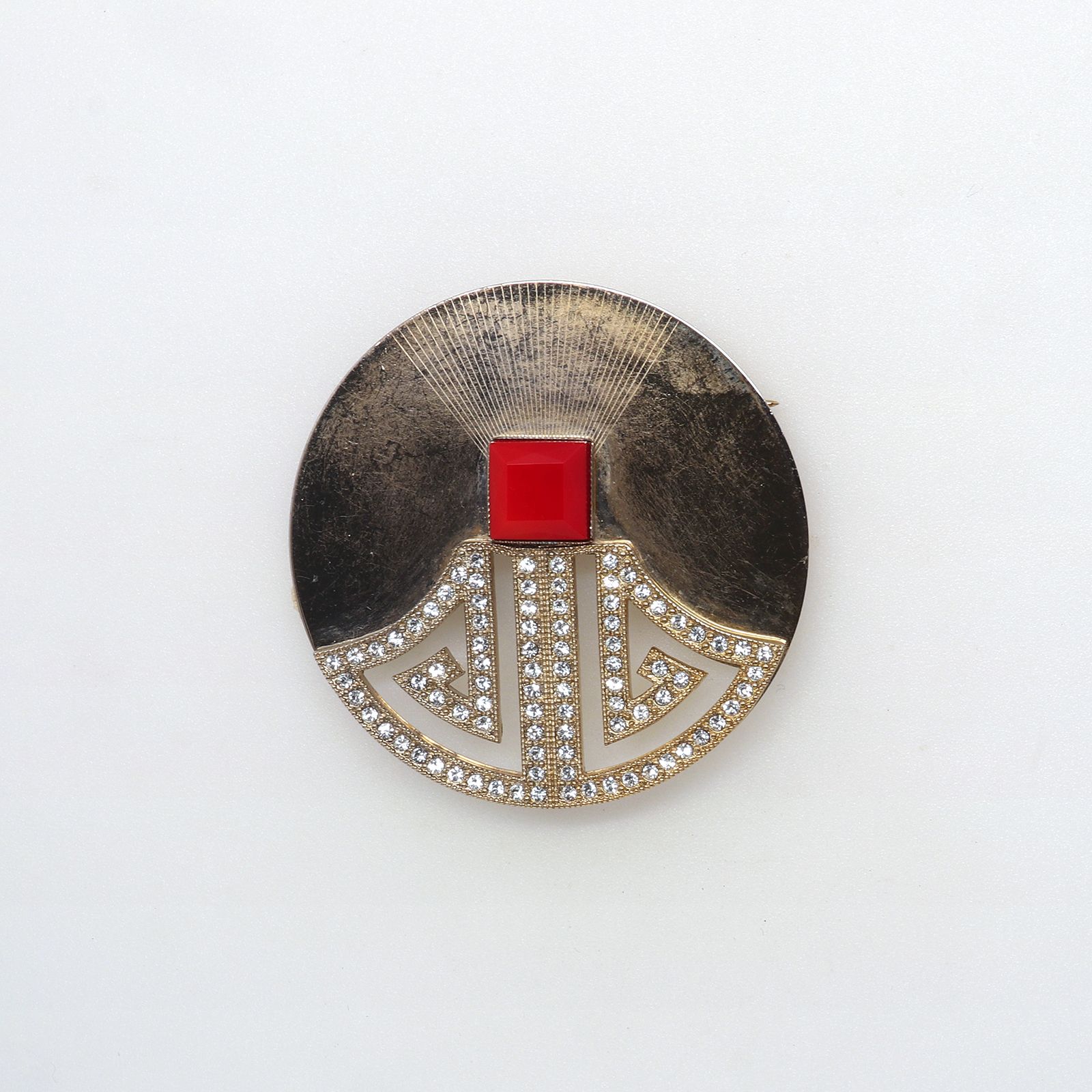 「アールデコサンライズ」ブローチ フランス SATELLITE