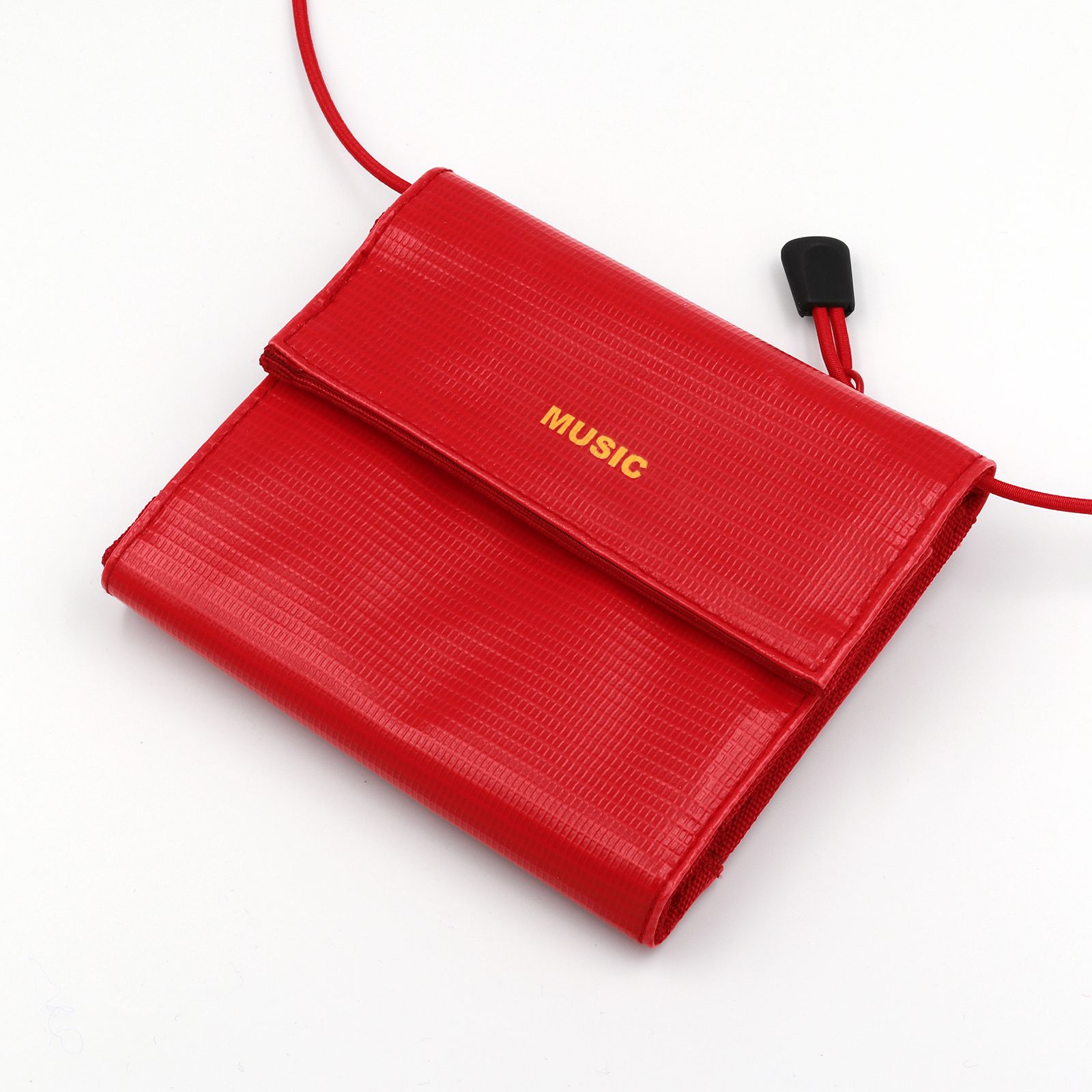 「MUSI Wallet」ショルダーウォレットL レッド