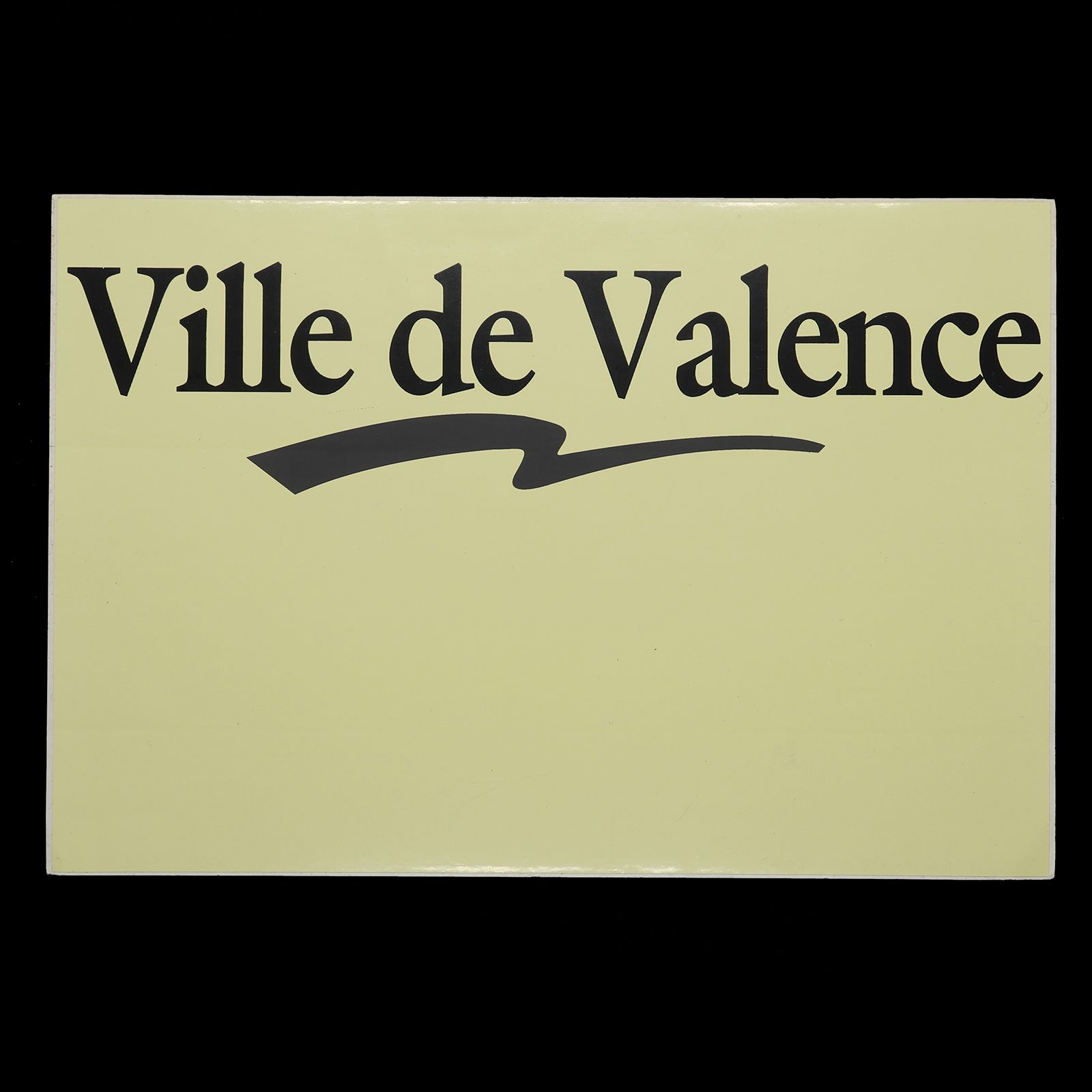 「Ville de Valence」ヴィンテージステッカー ヨーロッパ