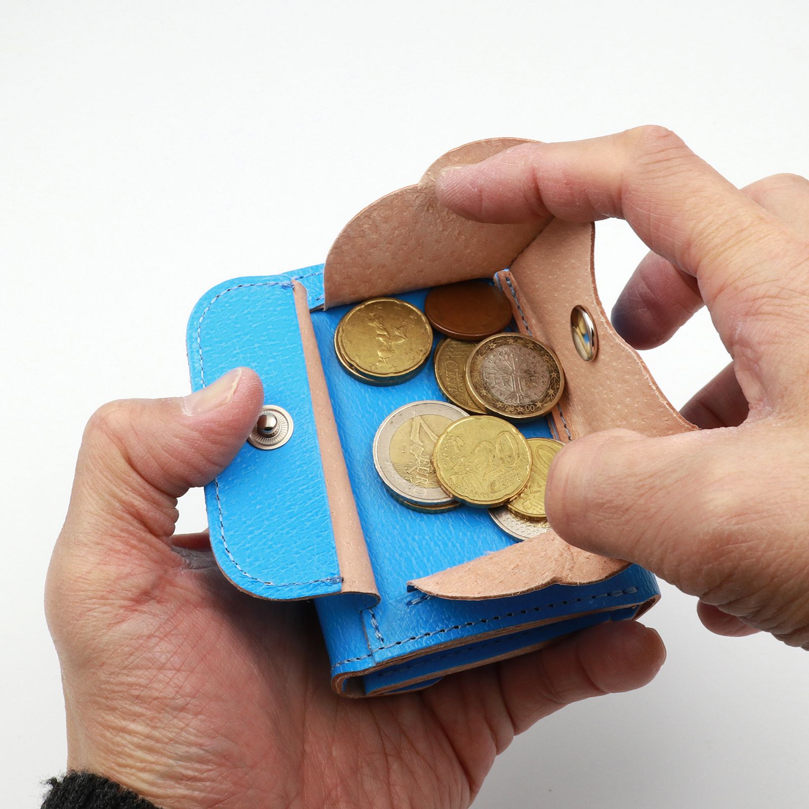 「Neon Compact Wallet」ミニウォレット ブルー