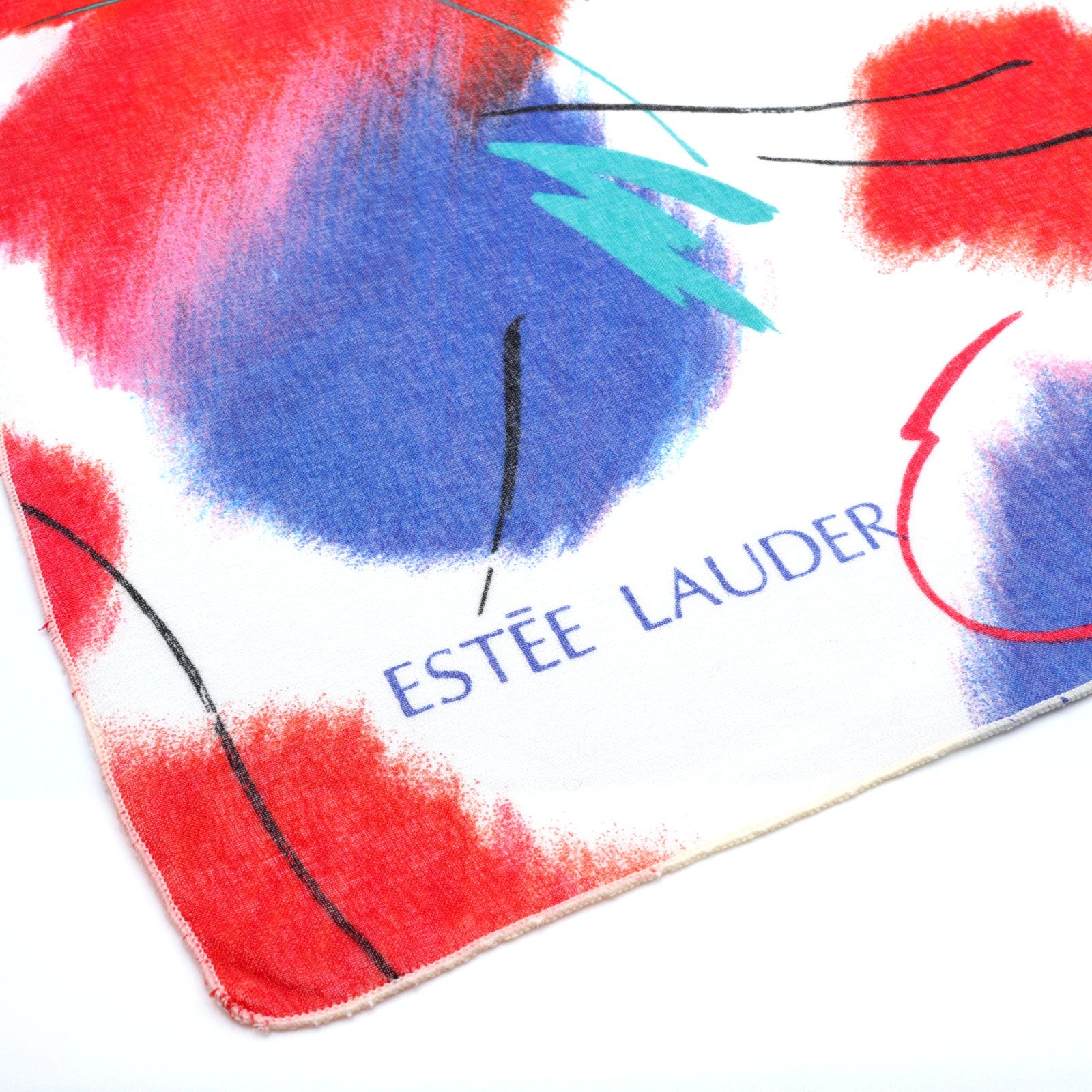 「もこもこトリコロール」ヴィンテージスカーフ ESTEE LAUDER