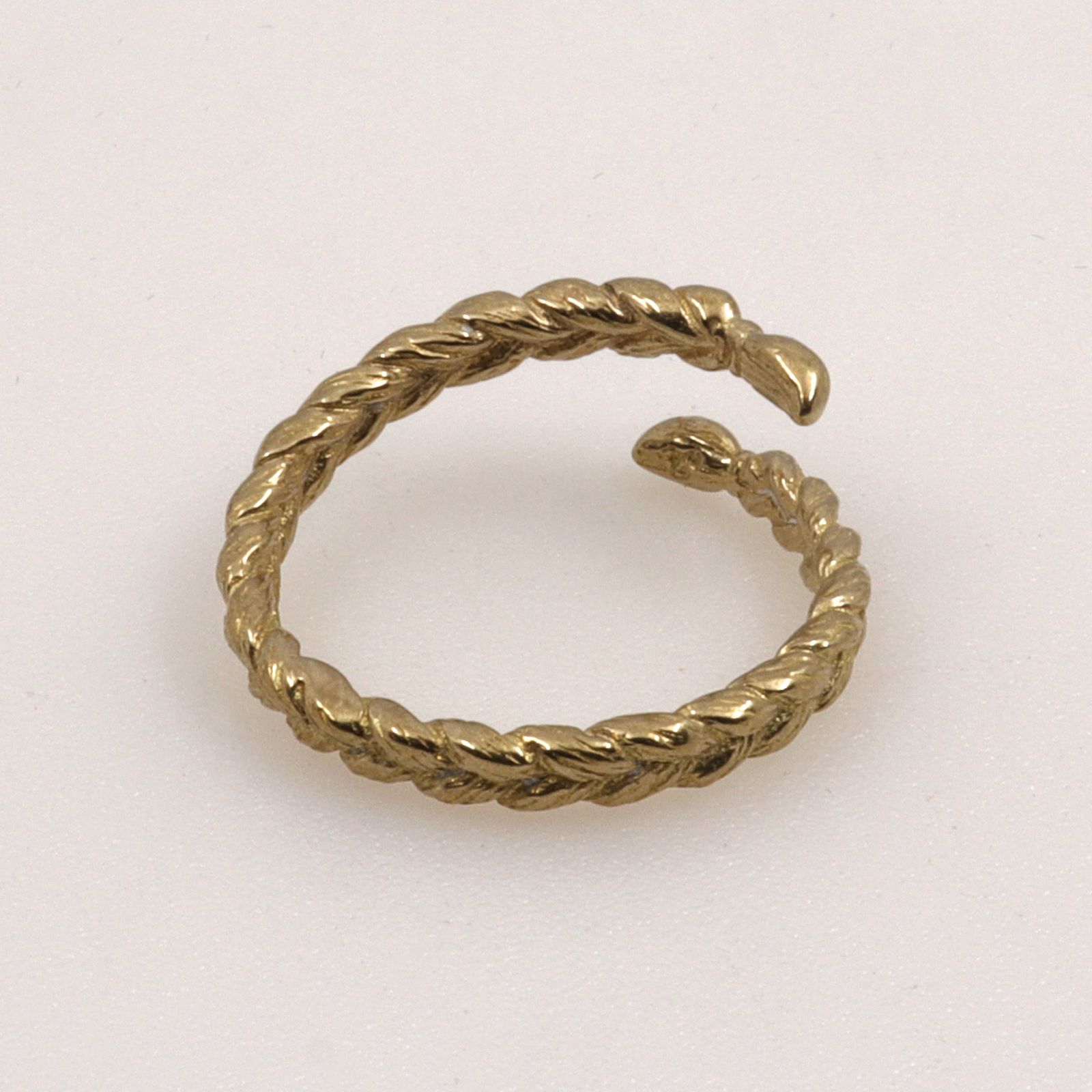 「braid ring」リング ブラス