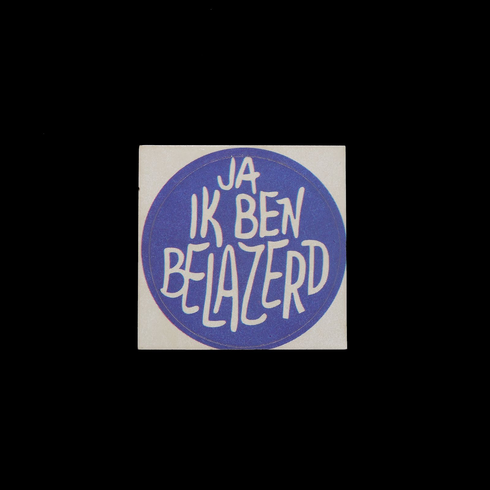 「JA IK BEN BELAZERD」ヴィンテージステッカー ヨーロッパ