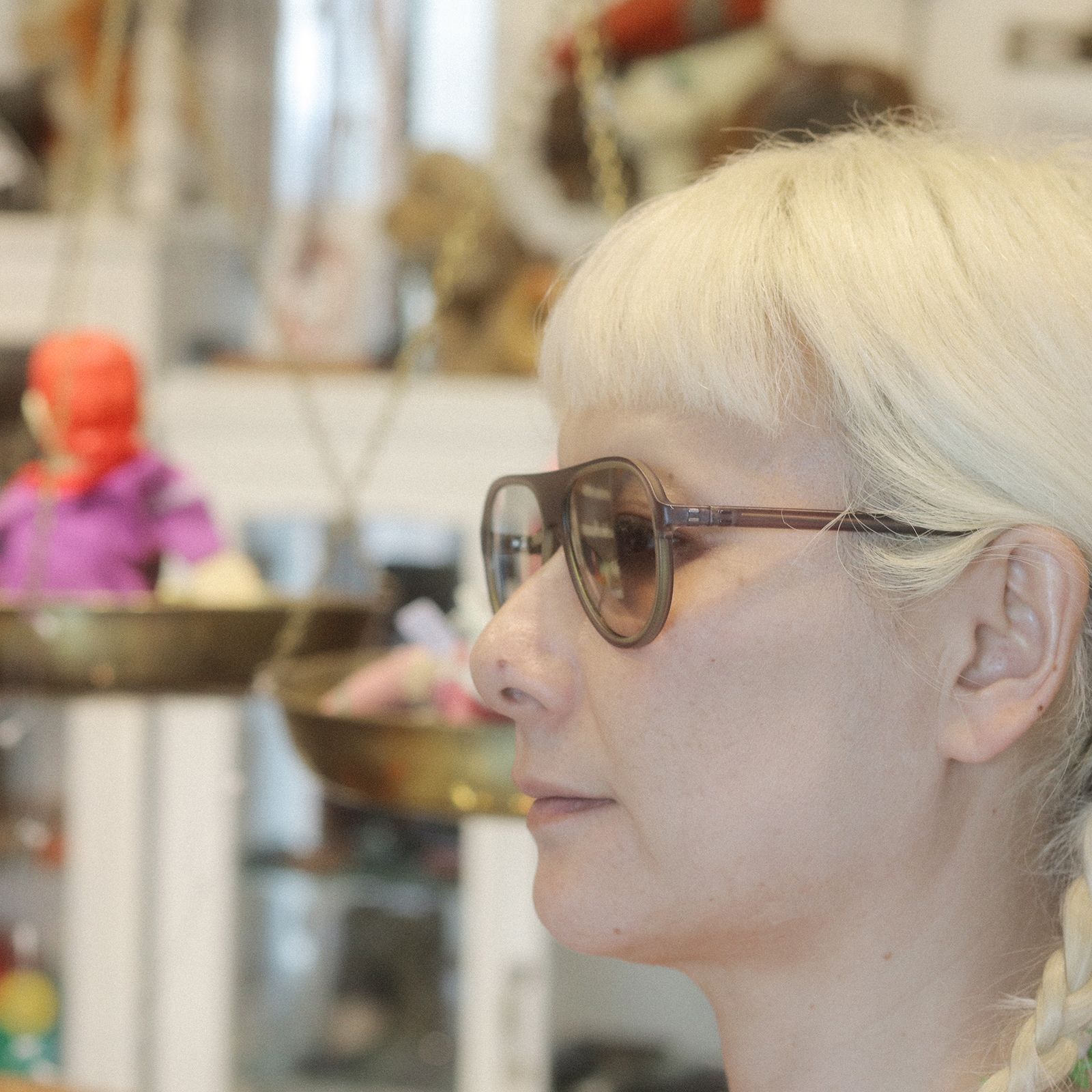 「Robyn」POLYFONIA STUDIO Session "Carole Baijings  Ciqi" Sunglasses Midnight Black x Light Gray Lens