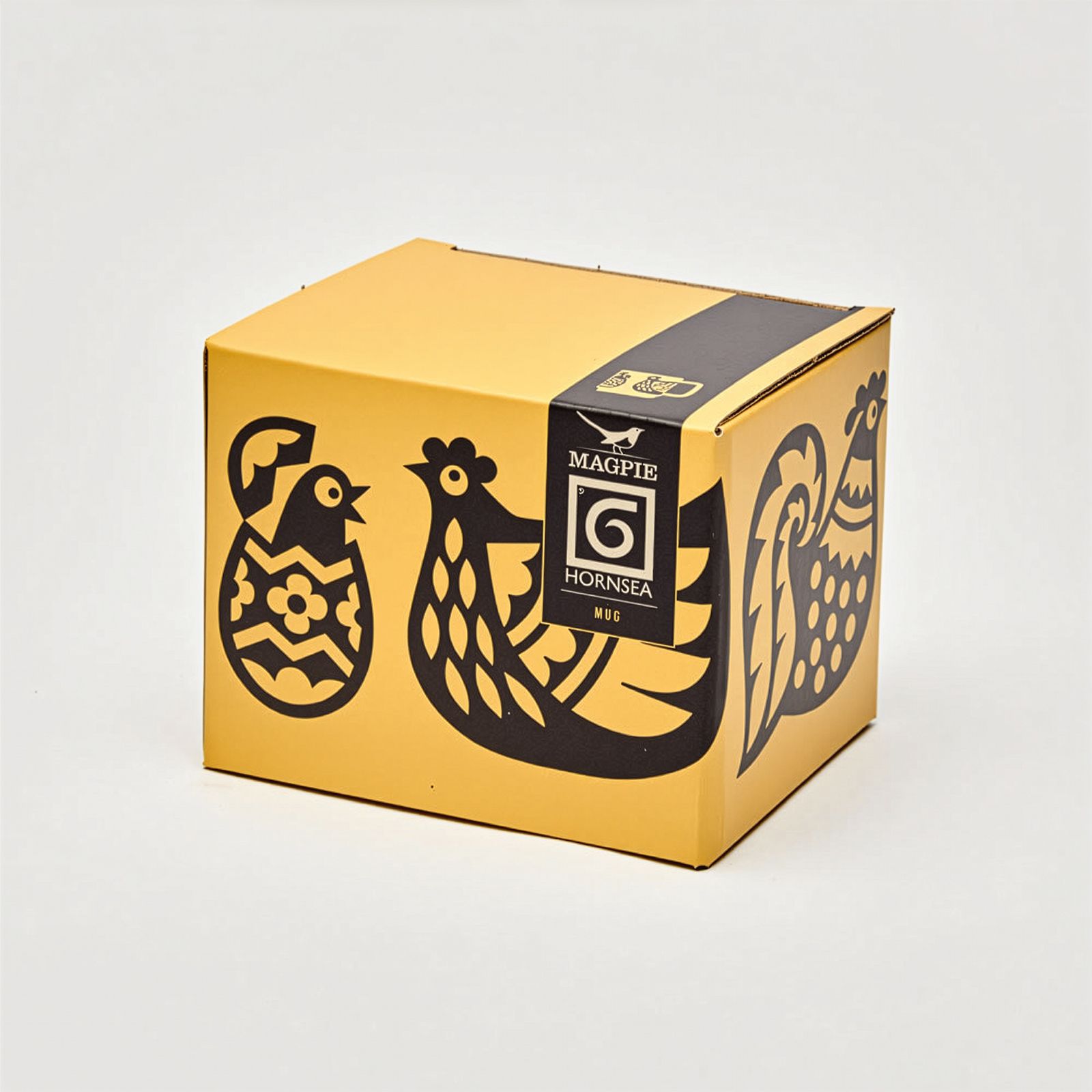 HORNSEA Mug "Chicken Family Yellow" Magpie x HORNSEA