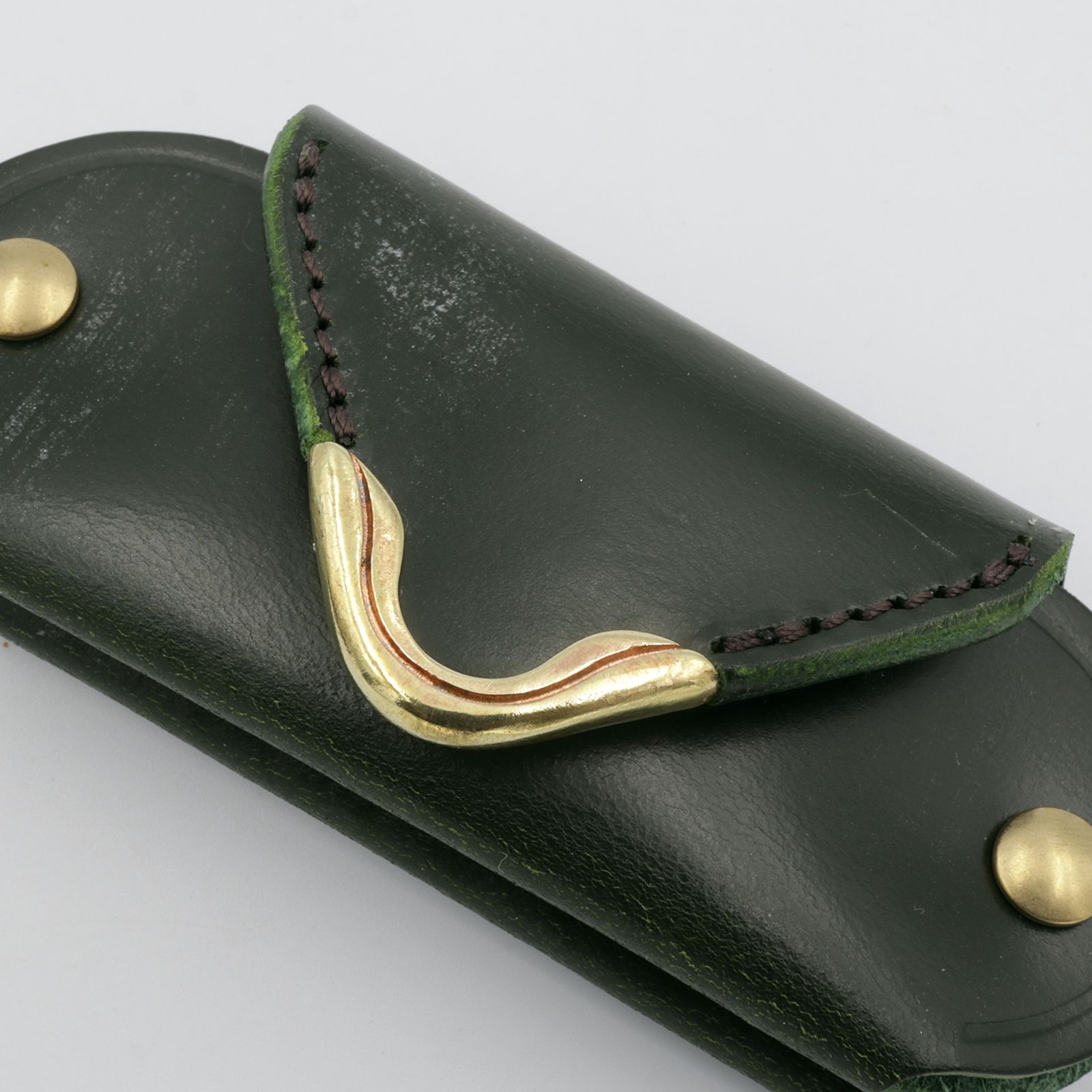 【Cramp】ミニキーケース＆シューホーン ブライドルレザー グリーン