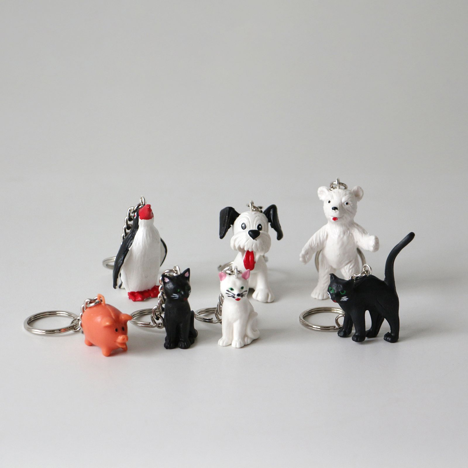 「ALFRED FISCHER KEY RING」sitting cat black ドイツ