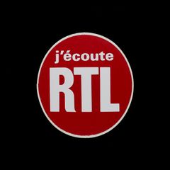 「j'ecoute RTL」ヴィンテージステッカー ヨーロッパ