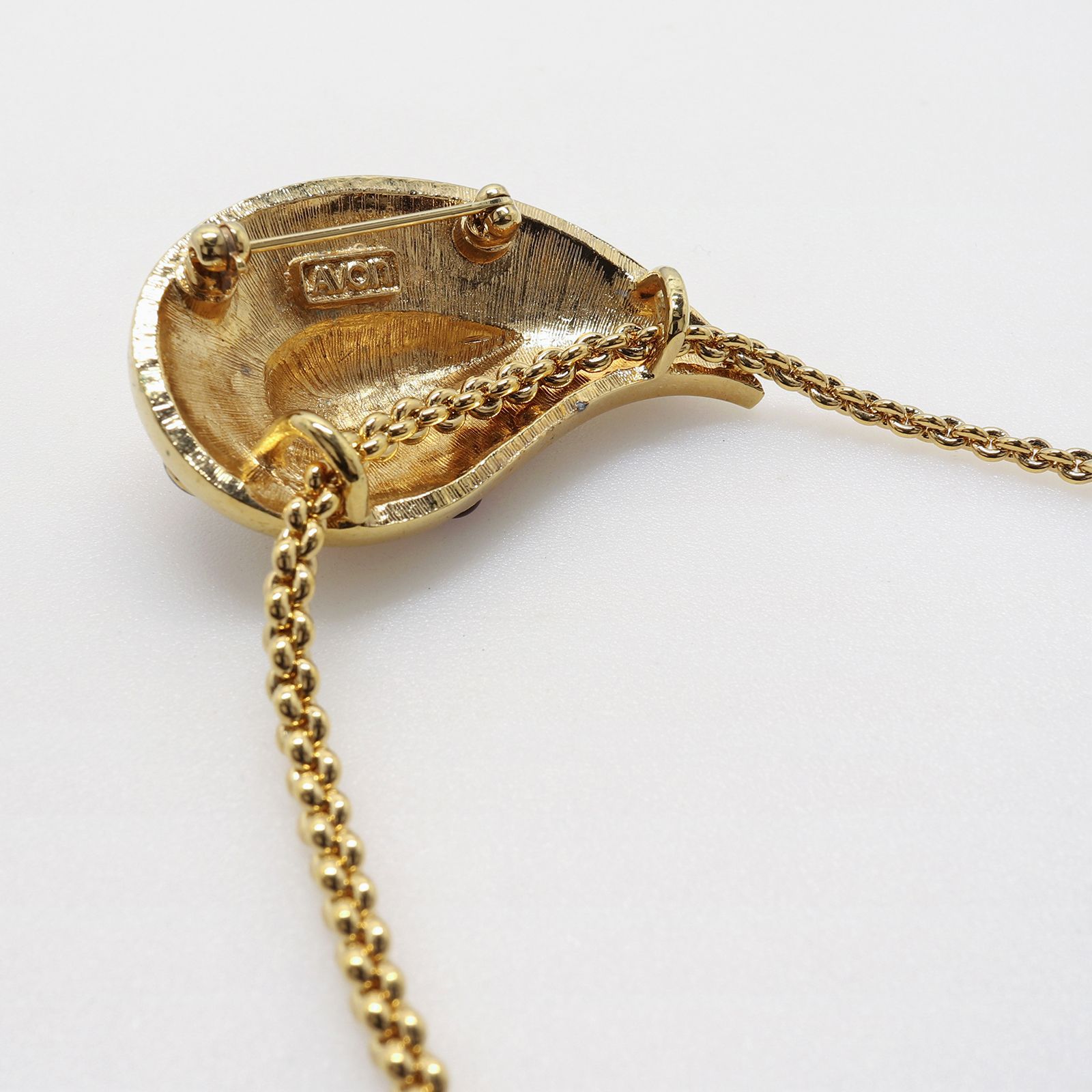 「ジェムペイズリードロップ」ネックレス ヨーロッパ AVON
