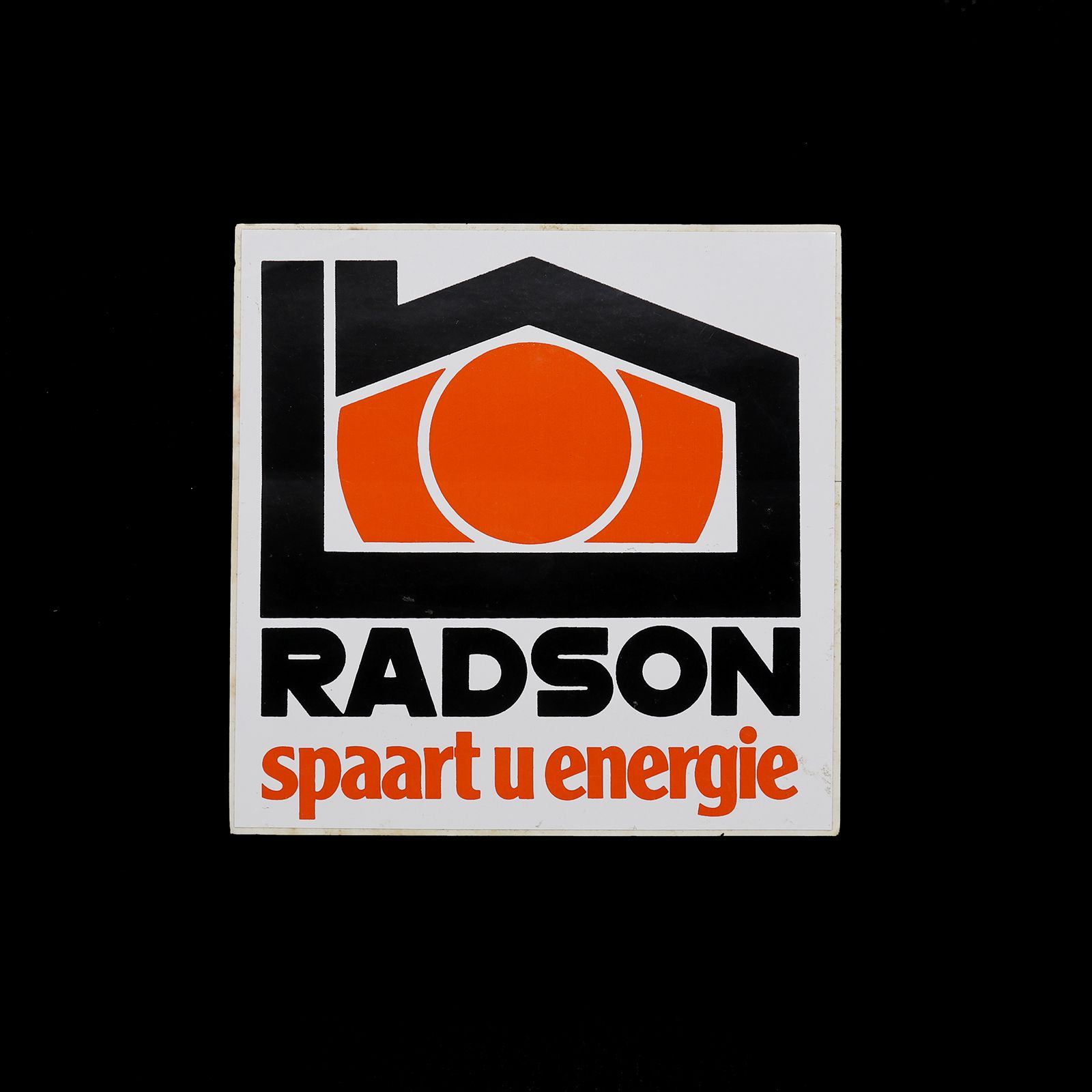 「RADSON Spaart u energie」ヴィンテージステッカー ヨーロッパ