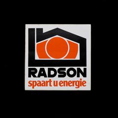 「RADSON Spaart u energie」ヴィンテージステッカー ヨーロッパ