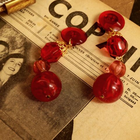 「チェリードロップス」イヤリング フランス