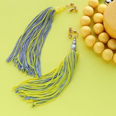 「Lustre」イヤリング イエロー【collection de couleurs de sachikoism】