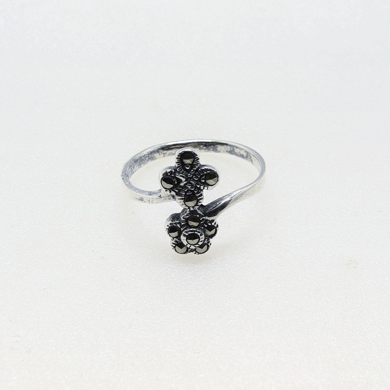 「マーカサイトフローラル」リング ヨーロッパ silver925